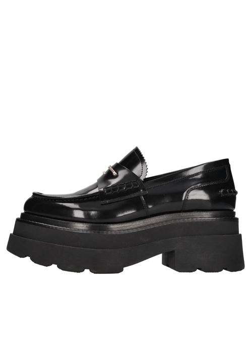 Mocassini in pelle ALEXANDER WANG | 30322F023 CARTER PLATFORM LOAFERNERO